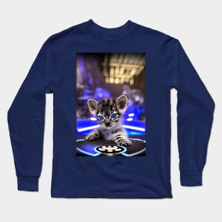 Space Trader - kitten Long Sleeve T-Shirt